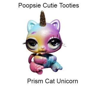 Poopsie Cutie Tooties Prism Cat Unicorn Rare Mini Figure Suprise Unicorn NWOT
